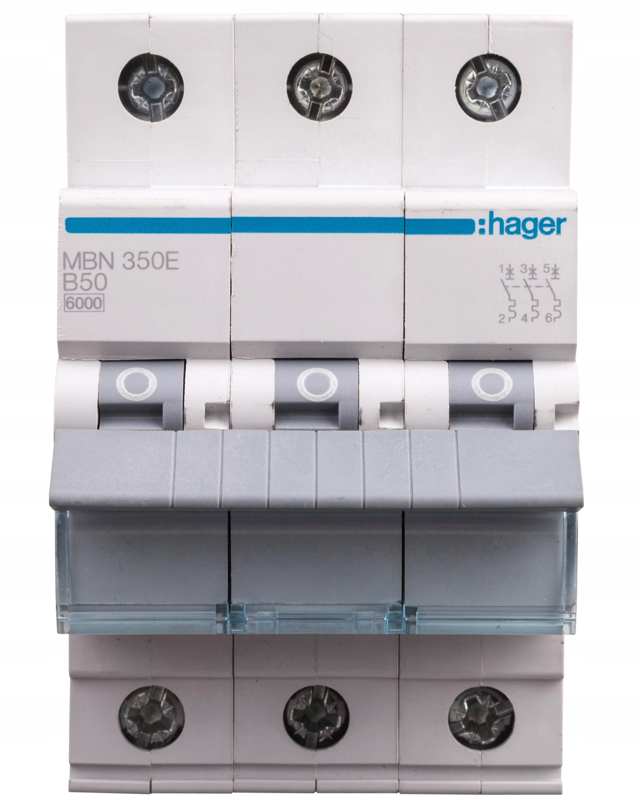 Nadproudový spínač Hager 230 V IP20 50 A