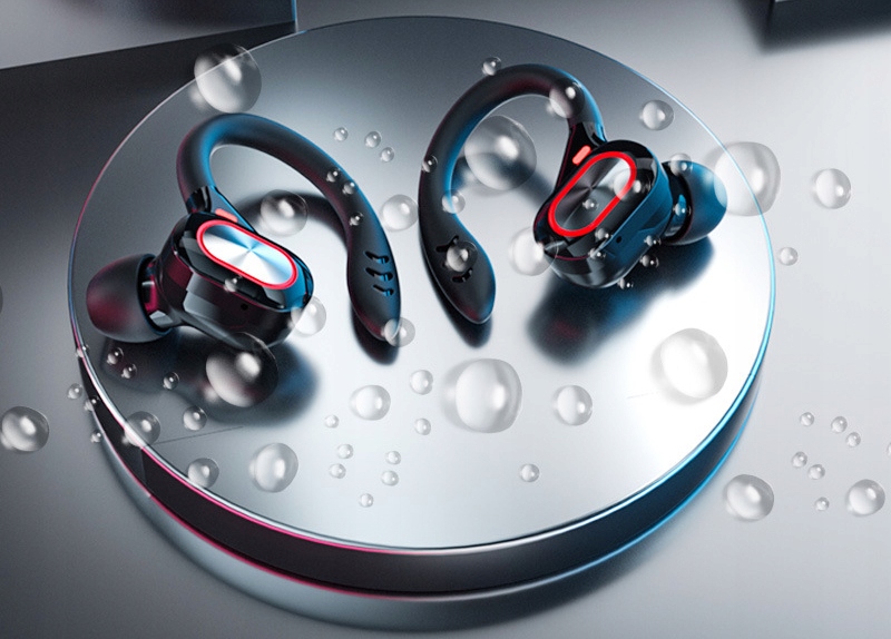 SŁUCHAWKI SPORTOWE BEZPRZEWODOWE BT5.1 + POWERBANK Transmisja sygnału Bluetooth