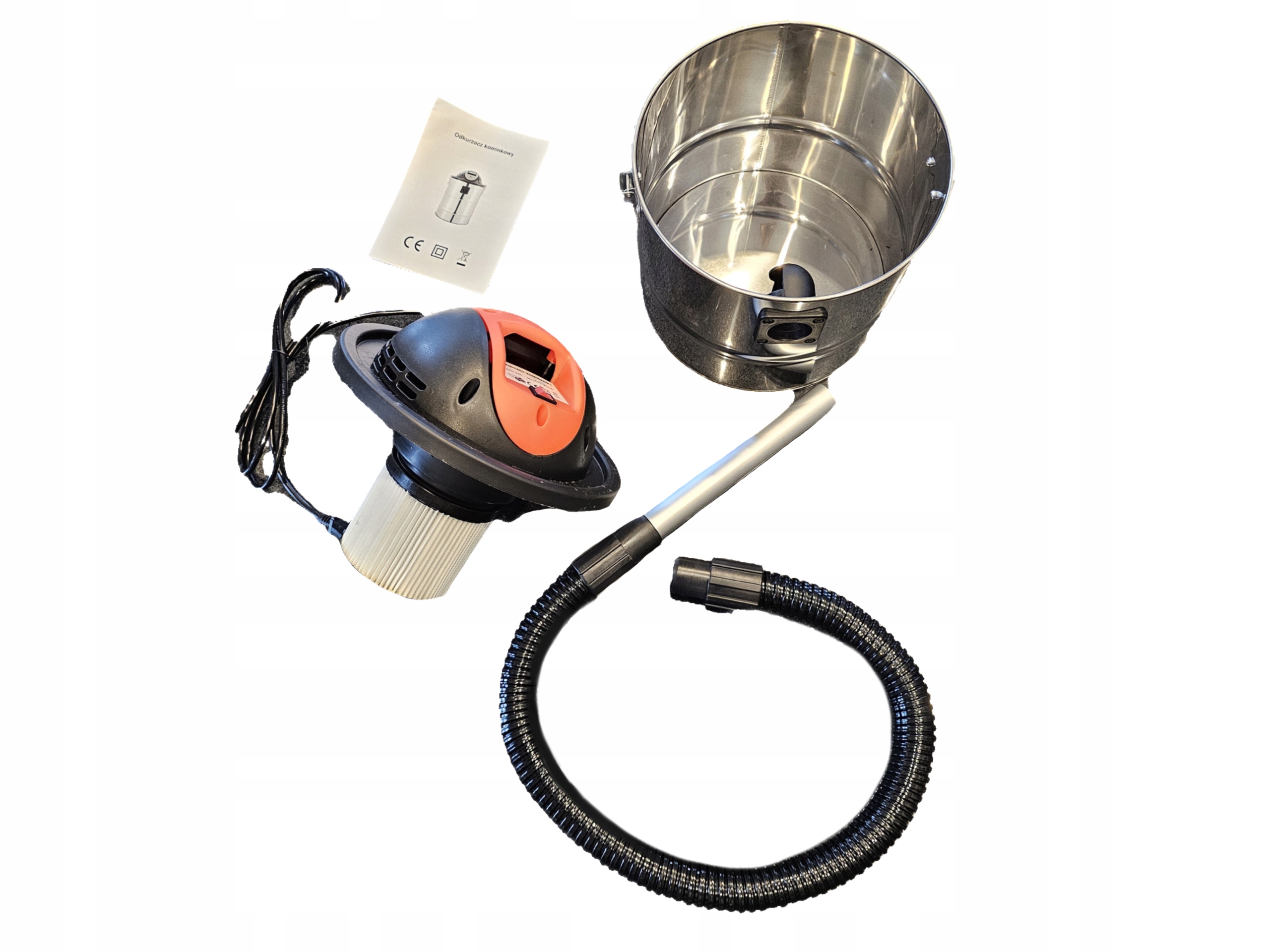 Odkurzacz Kominkowy do Popiołu Zbiornik 10 L Srebrny 800 W Knap Szary Marka Knap