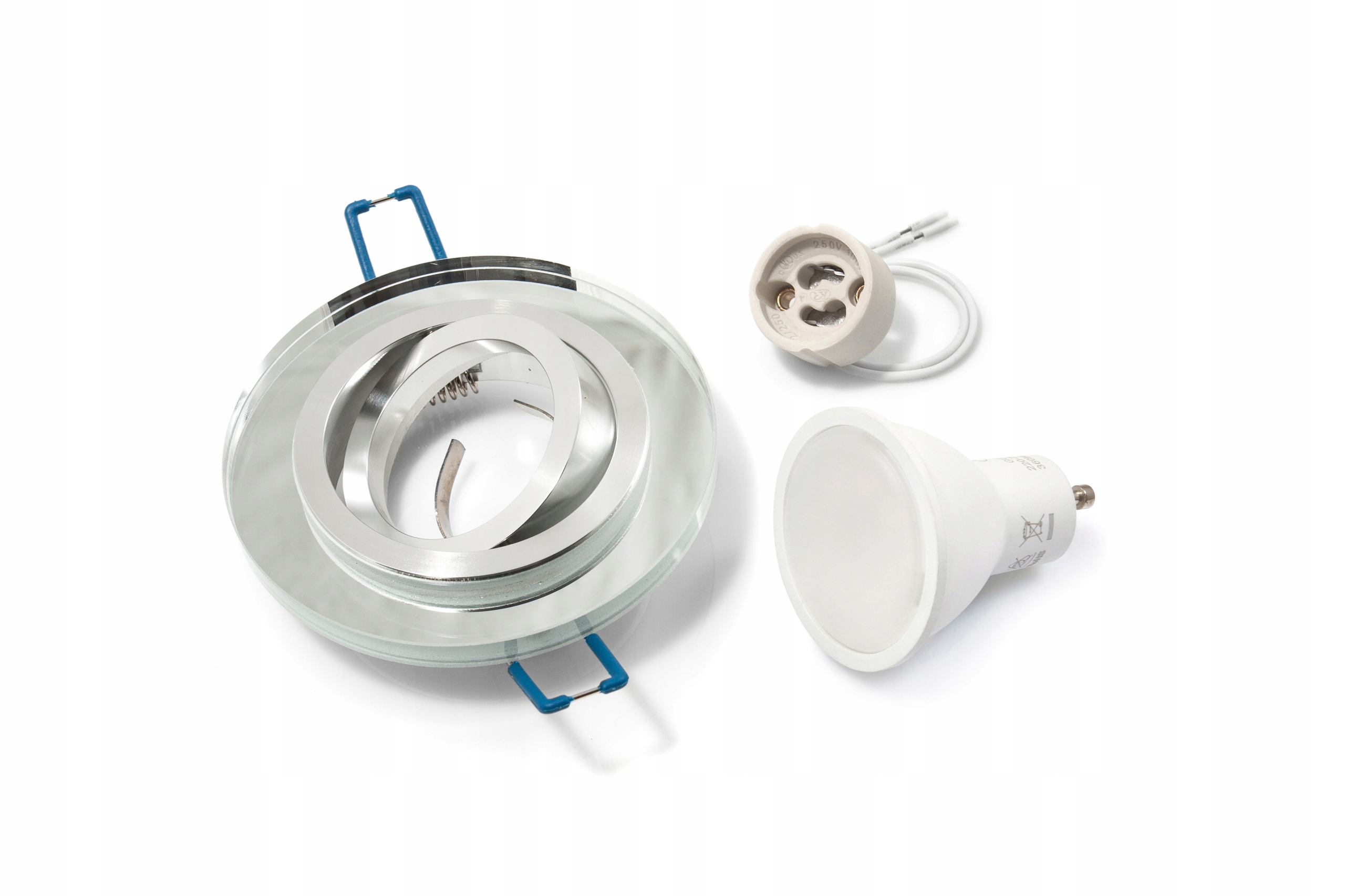 

Zestaw Oprawa Halogenowa Szklana Led 4W GU10