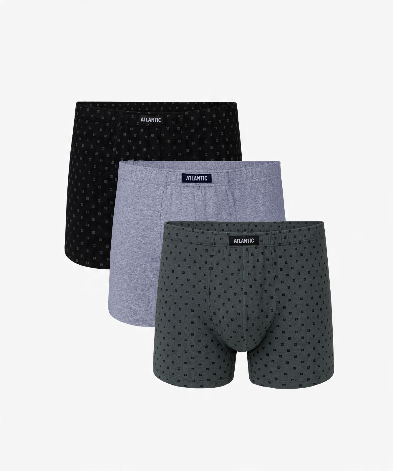 

3-PACK Bokserki męskie bawełna Atlantic 3MH-030 L
