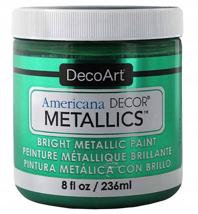 Barva Metalická Americana Decor Metallics Emerald 236ml smaragdová