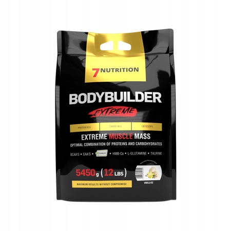 7NUTRITION Bodybuilder Extreme 5450 G Gainer Protein Sacharidy Wpc Hmotnost Hmb