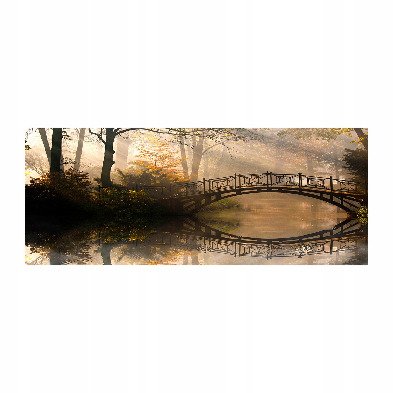 

Foto obraz szkło akryl Stary most jesienią 125x50