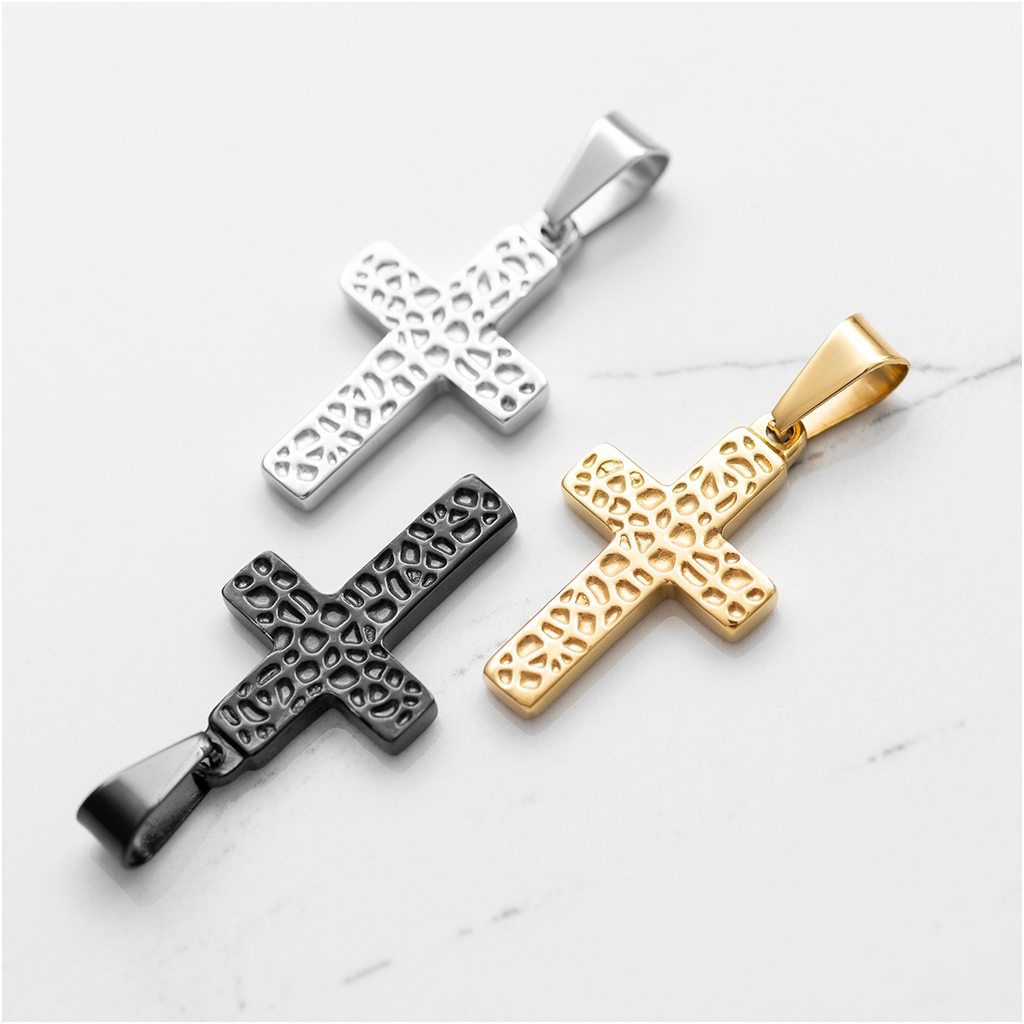 Zawieszka KRZYŻ stal chirurgiczna 316L KRZYŻYK stal KOLORY wisiorek Marka Blingart