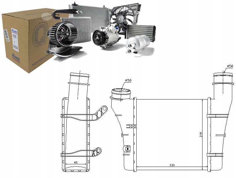 NIS96707 Chladič Sacího Vzduchu Audi A4, A Asistent řidiče #33
