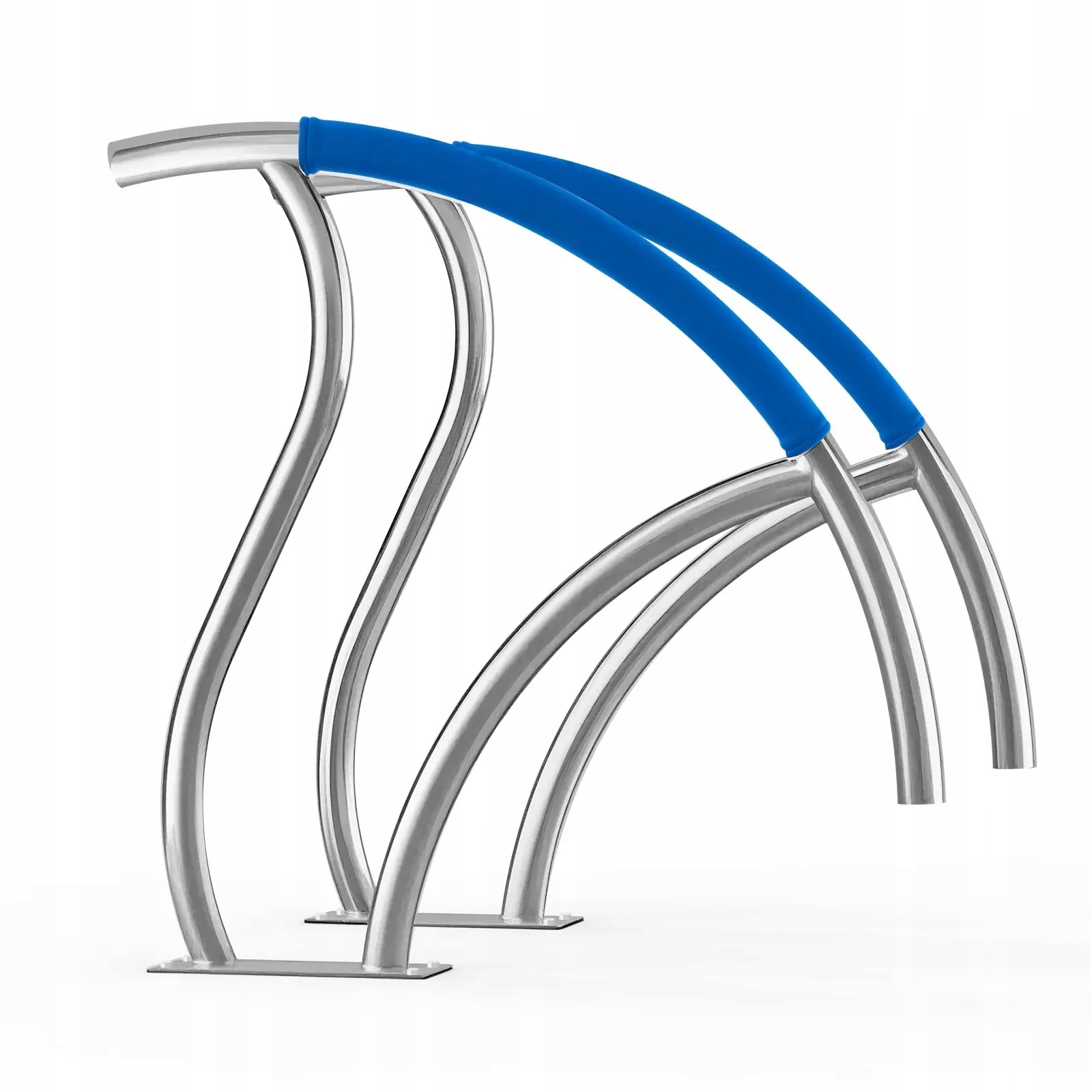 Bazénové zábradlí 2 ks 76 x 76 cm nerezová ocel s protiskluzovou základnou Spa