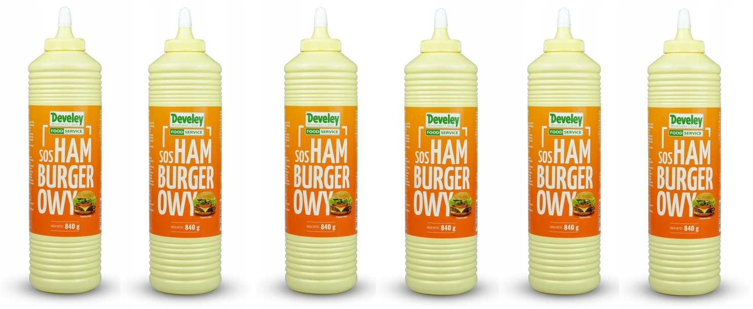 Levně 6 x 840 g Develey Omáčka hamburgerová Karton