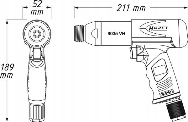 DŁUTO, PRZECINAK 9035V/5 HAZET Marka Hazet