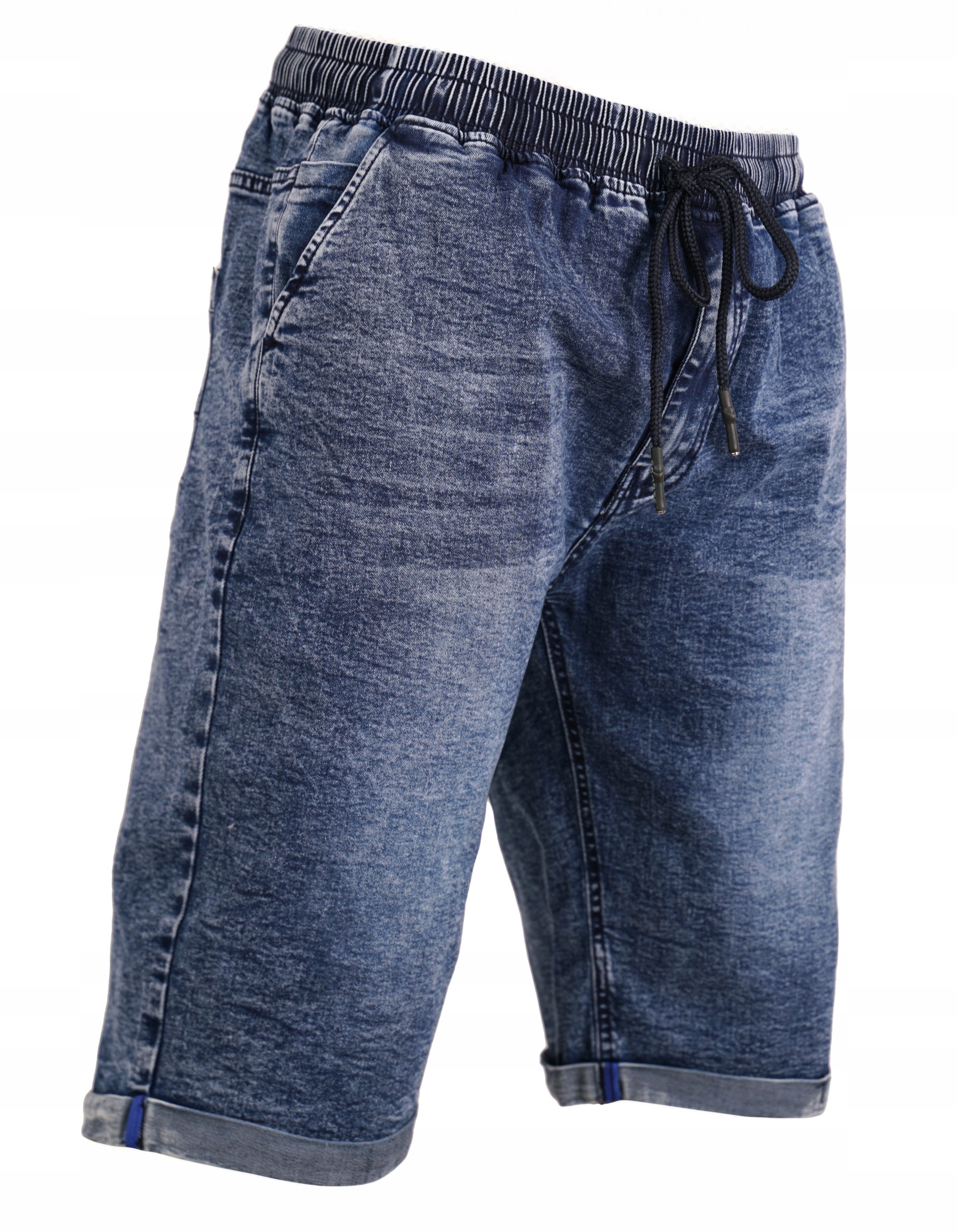 

Spodenki Jeansowe Szorty Duże W Gumkę W39 88-118