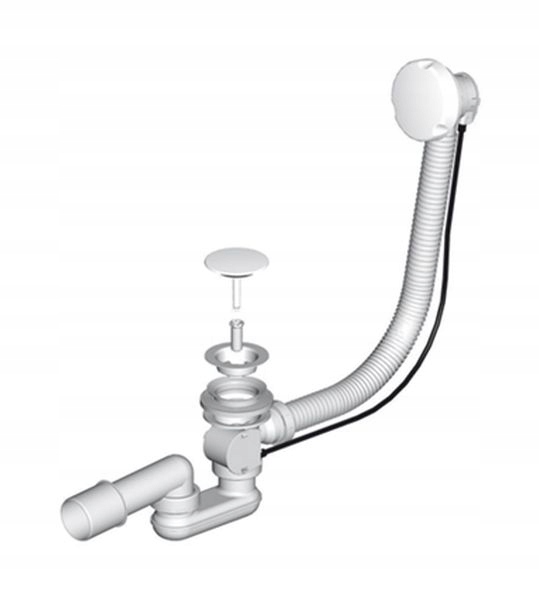 SYFON WANNOWY Z RURĄ PRZELEWOWĄ 57 CM SANPLAST Rodzaj wannowy