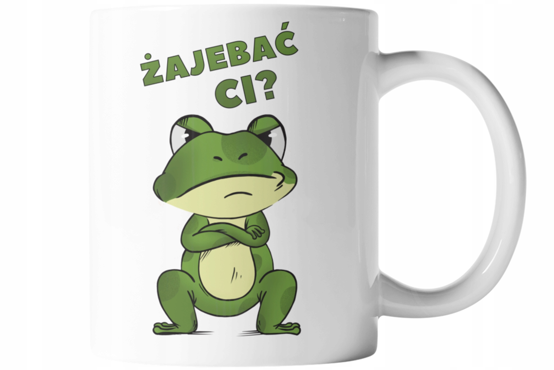 

Kubek Śmieszna Żaba Żajebać CI