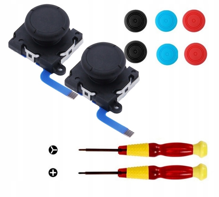 

Zestaw 10w1 Narzędzia +2x joystick Switch Lite