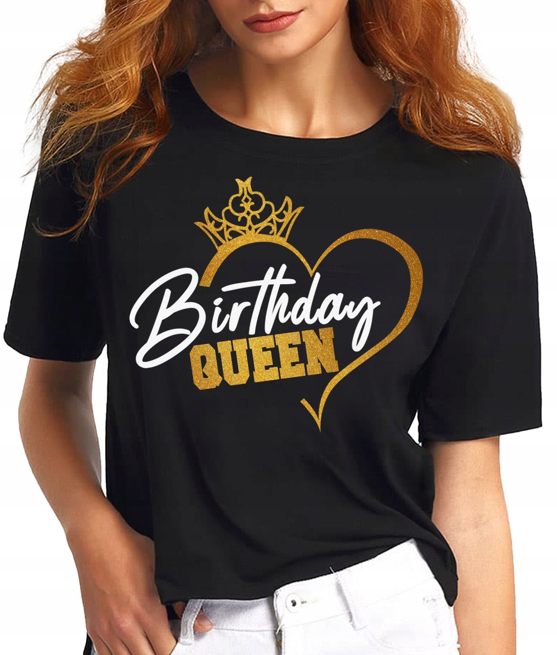 

Koszulka damska Urodziny Birthday Queen Brokat XL