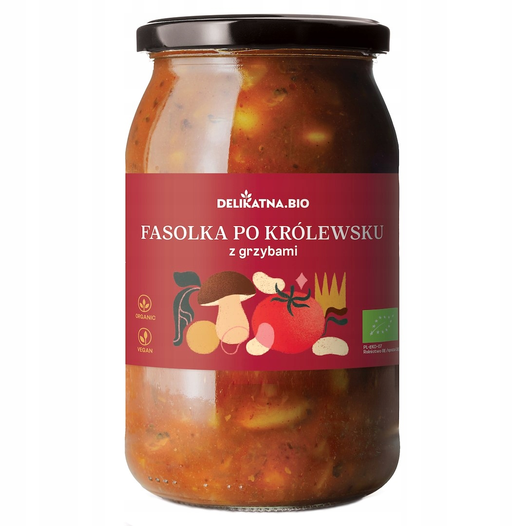 Levně Fazole Královsky S Hříbky Bio 900 ml Jemná