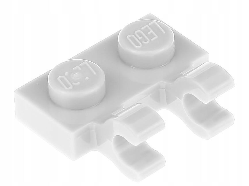 

Lego Płytka zaczepy 1x2 60470b szara jasna 2 szt