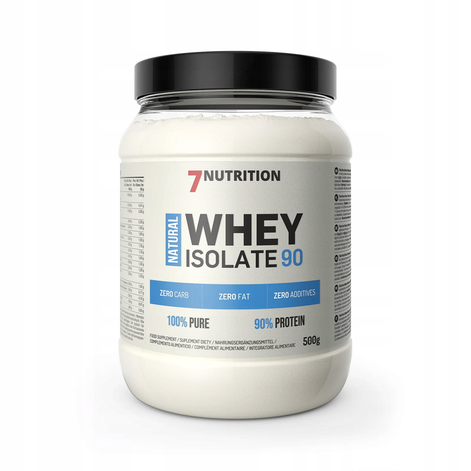 7NUTRITION Isolate Natural 90 500 G