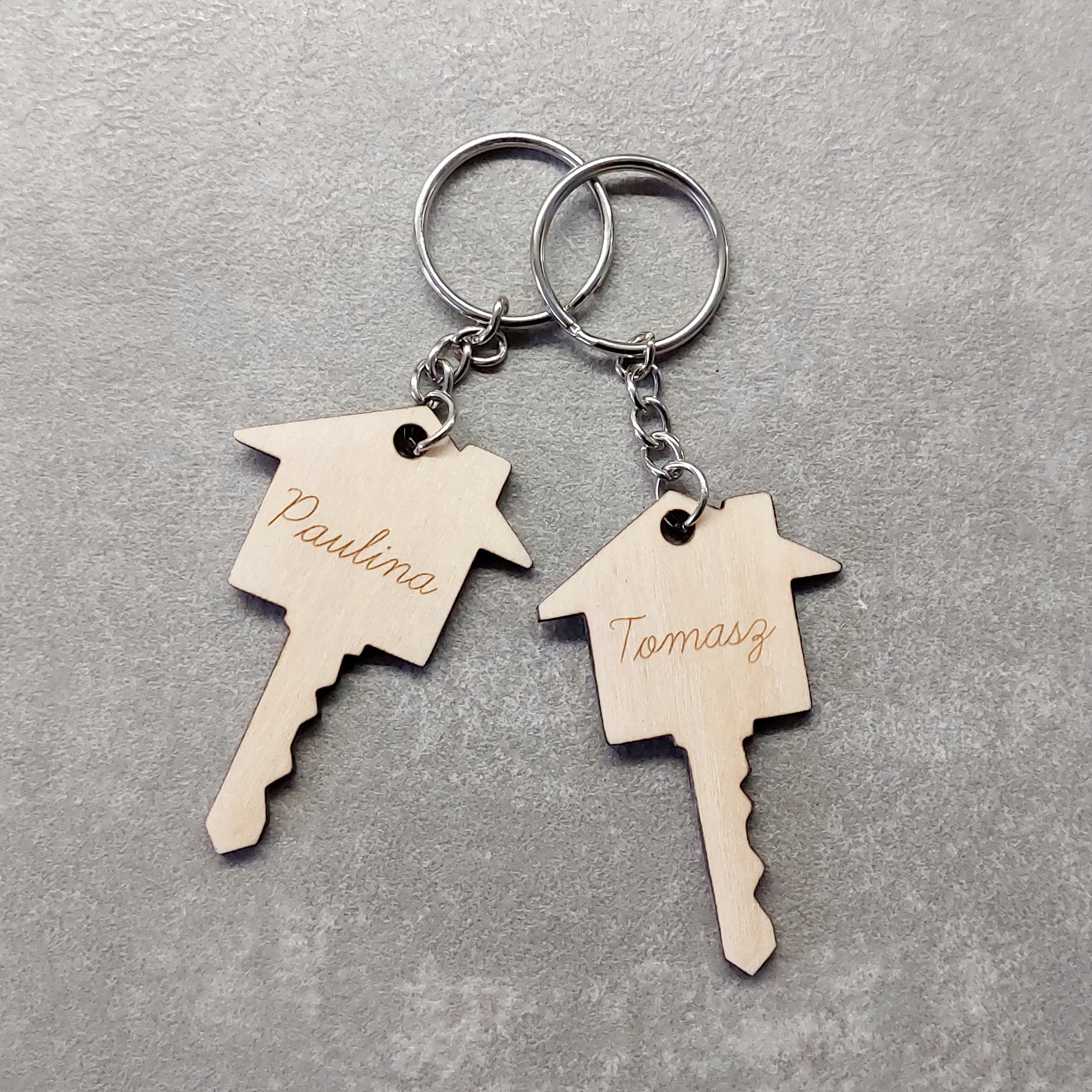 BRELOK DREWNIANY DOMEK KLUCZE PARAPETÓWKA PREZENT Marka inna