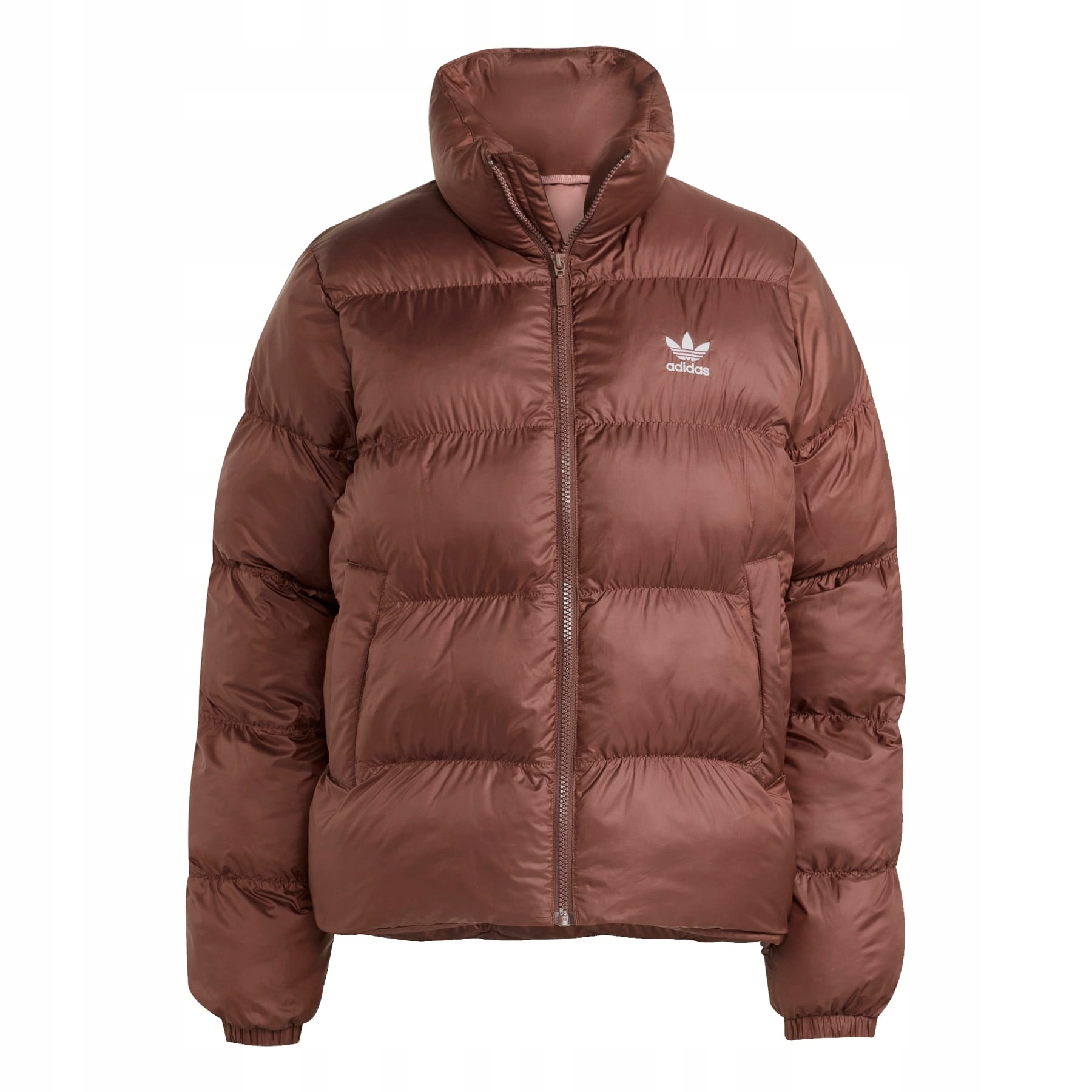 Dámská péřová bunda adidas Short Puffer hnědá JX2948 vel. XL