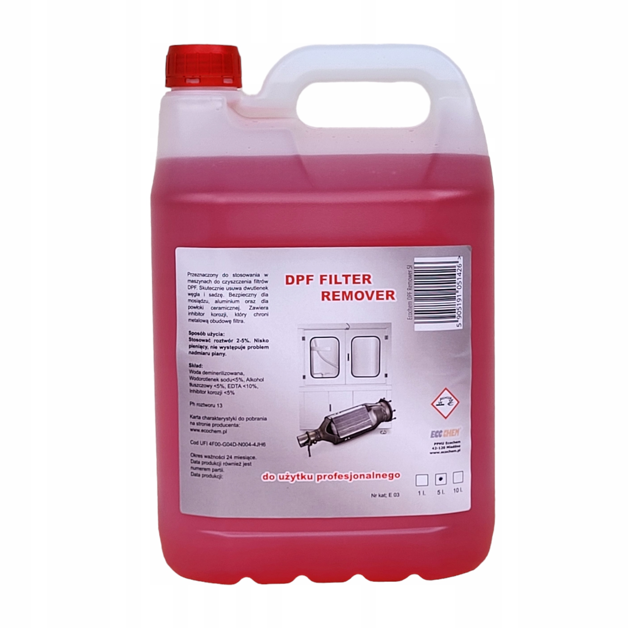 Płyn do maszynowego mycia i regeneracji DPF REMOVER