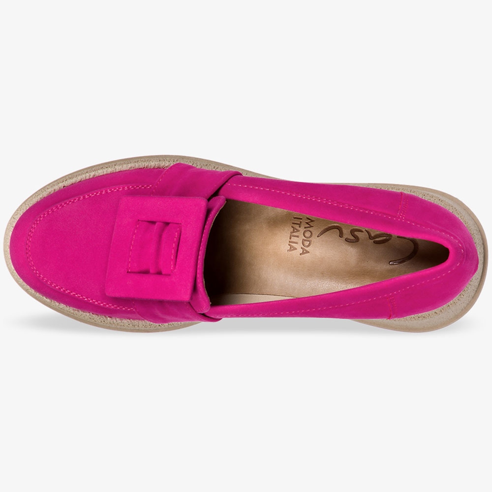 MOKASYNY DAMSKIE PÓŁBUTY NA KOTURNIE Z OZDOBĄ r 37 Rozmiar 37