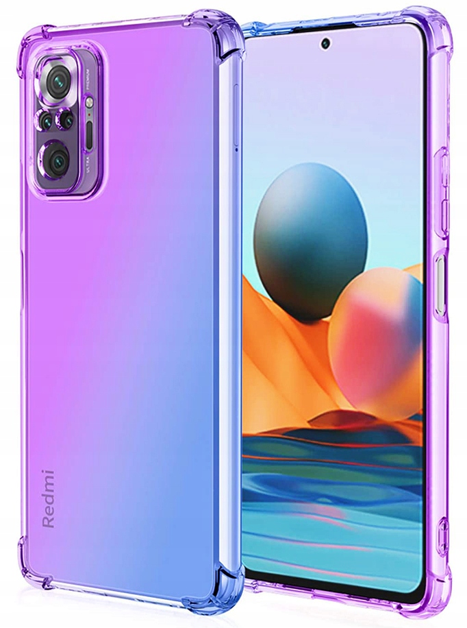 XiaoMi 10 Pro (8+4GB + 256GB) ケース付き Plecki Radian do Xiaomi Redmi Note 10 Pro niebieski - Sklep