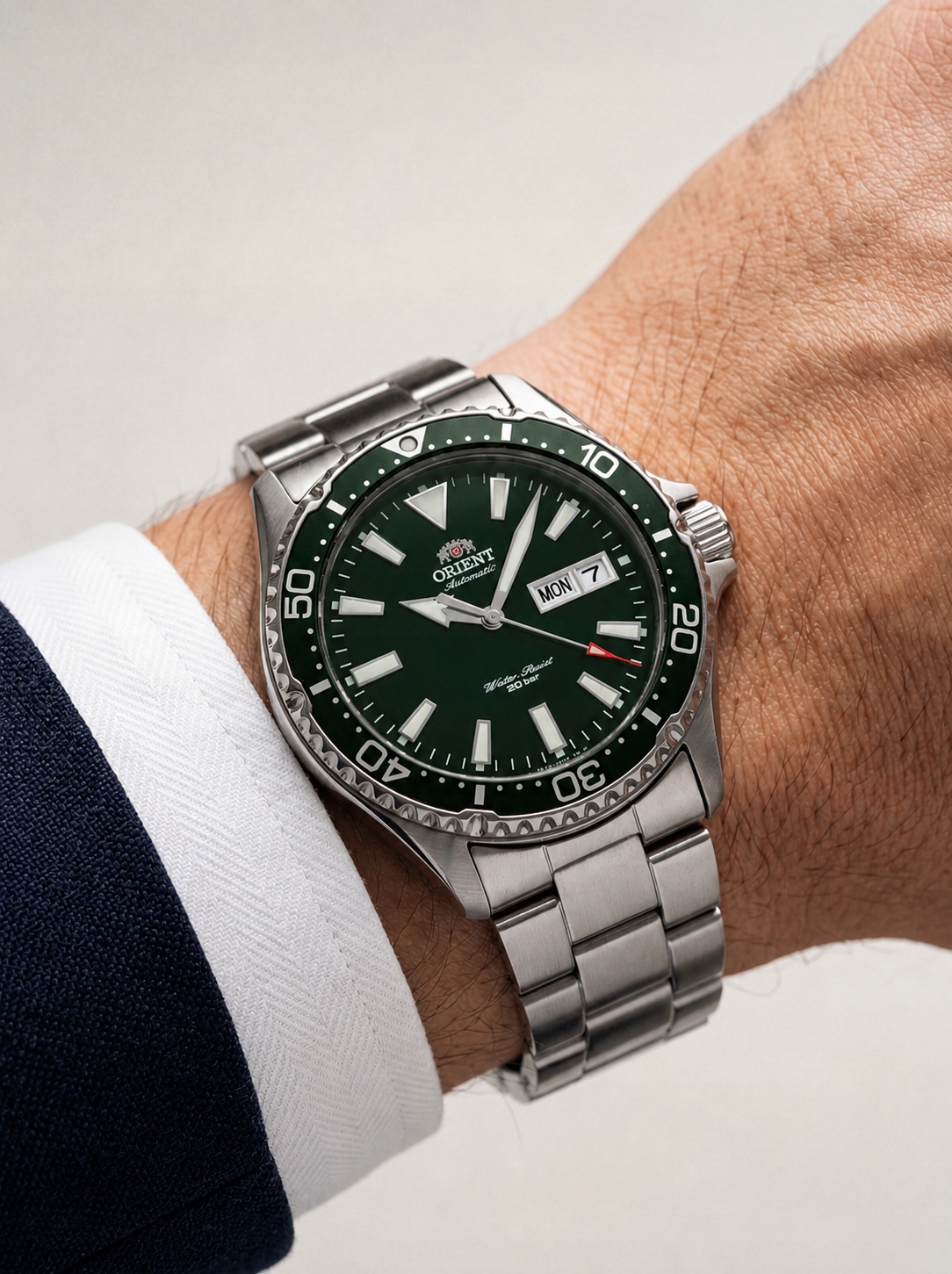 Orient Mechanické sportovní hodinky Kamasu RA-AA0004E39B 41.8mm 20ATM Safír!