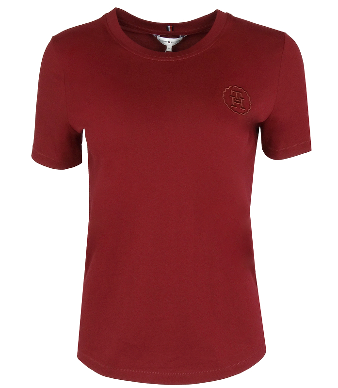 Tommy Hilfiger dámské tričko, bordó, Xs