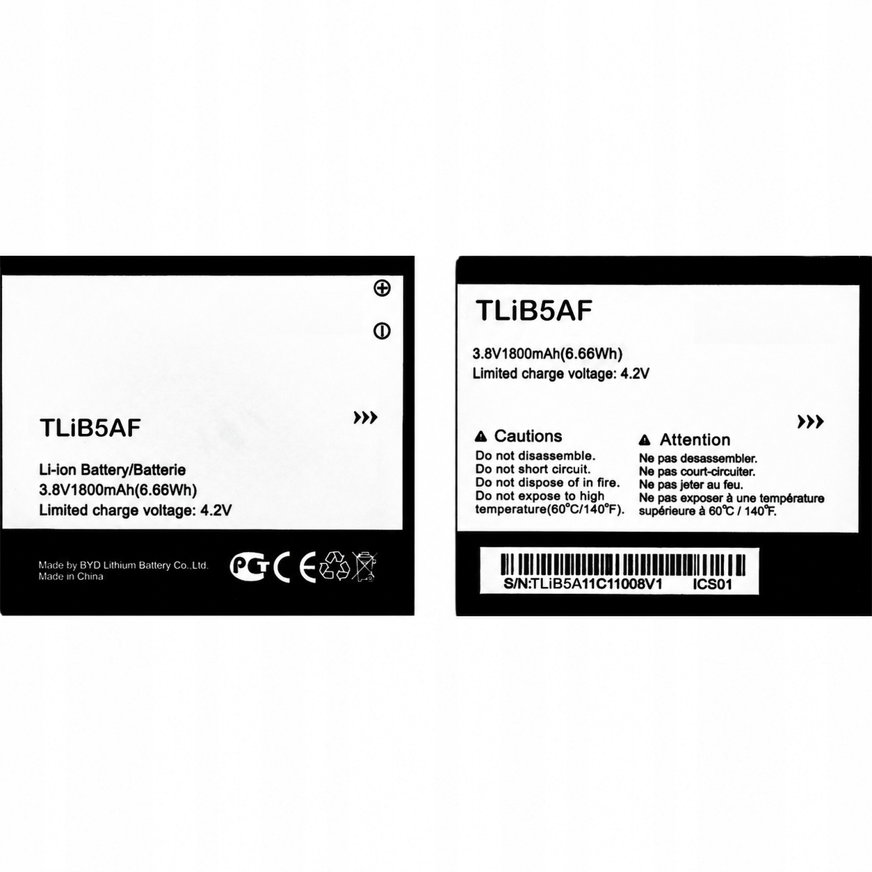 Nowa Bateria Akumulatora 1800 mAh do Alcatel One Touch 5036D, 5037E