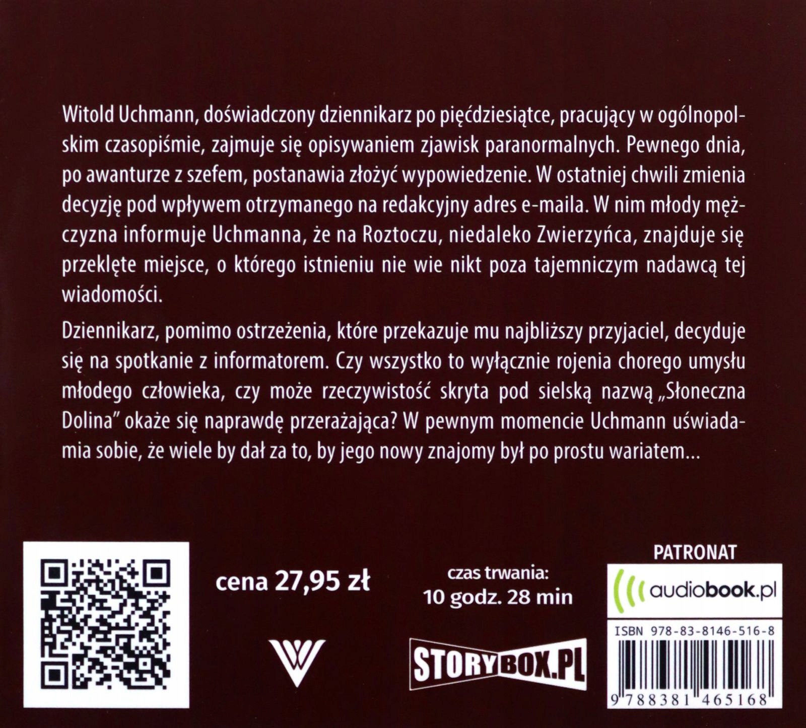 SŁONECZNA DOLINA - STEFAN DARDA [AUDIOBOOK] Stan opakowania oryginalne