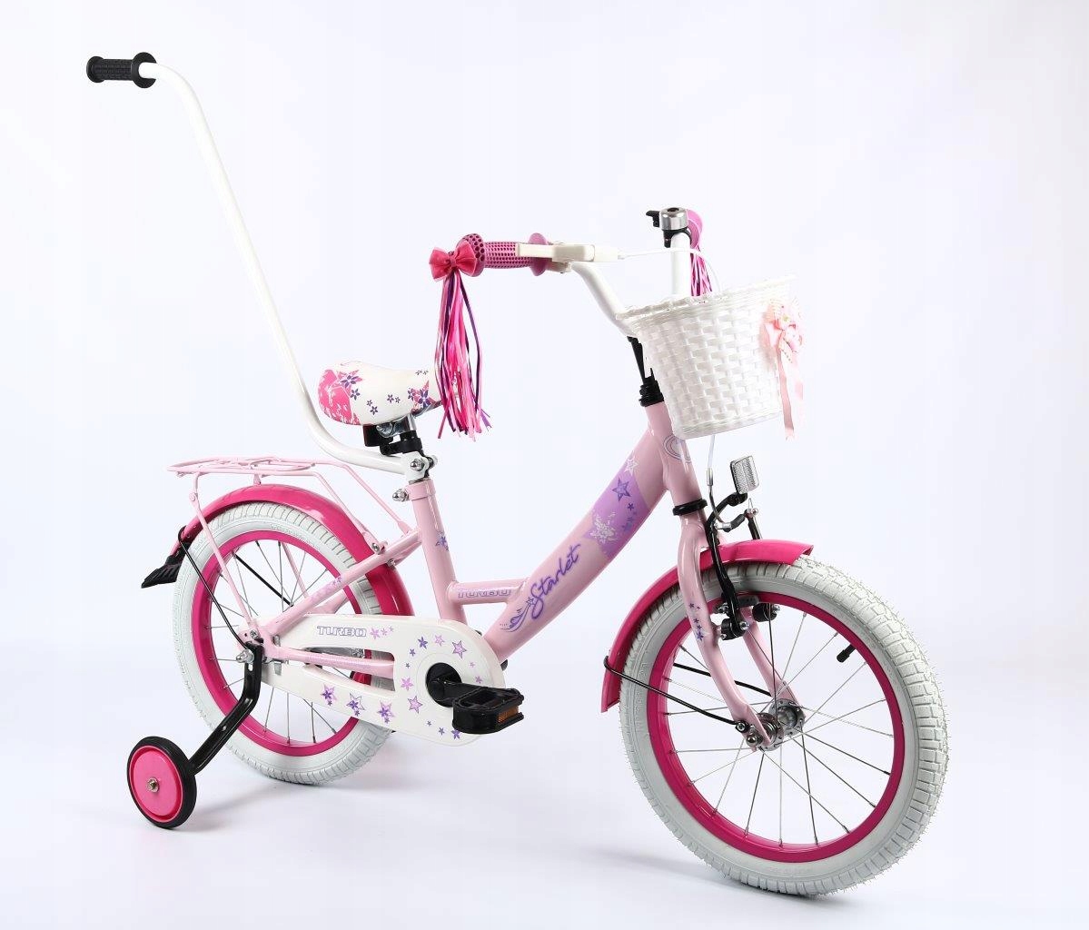 Rowerek Dziecięcy Rower Dla Dzieci STARLET 16'' - PASTELOWY RÓŻ Marka Turbo