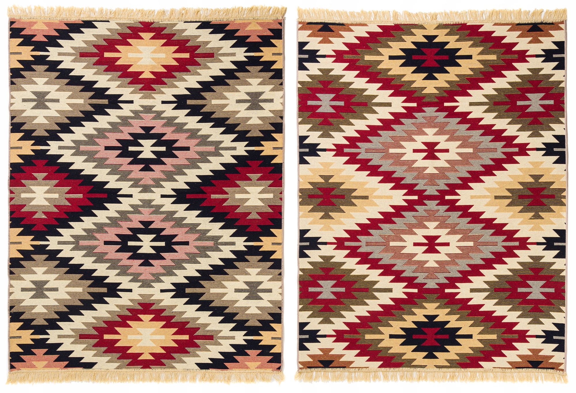 

Dywan Kilim Gold Aztecki Beżowy Dwustronny 120x160