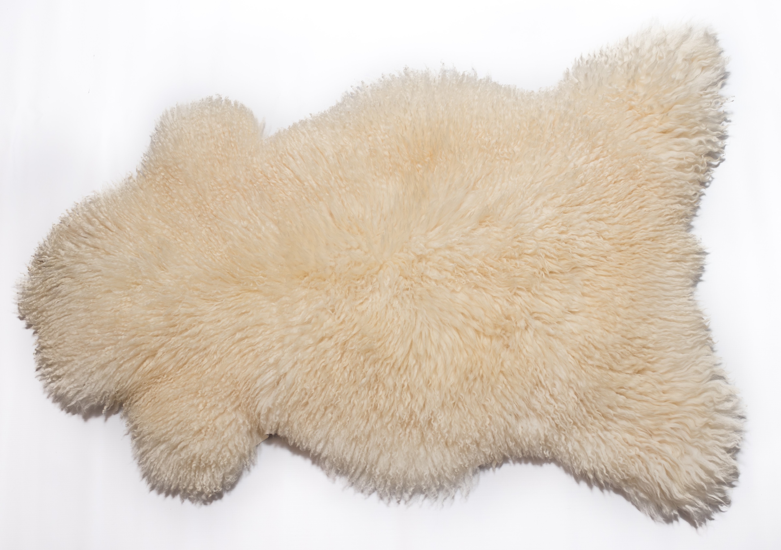 Ovčí kůže Bílá Přírodní Kudrnatý Vlas