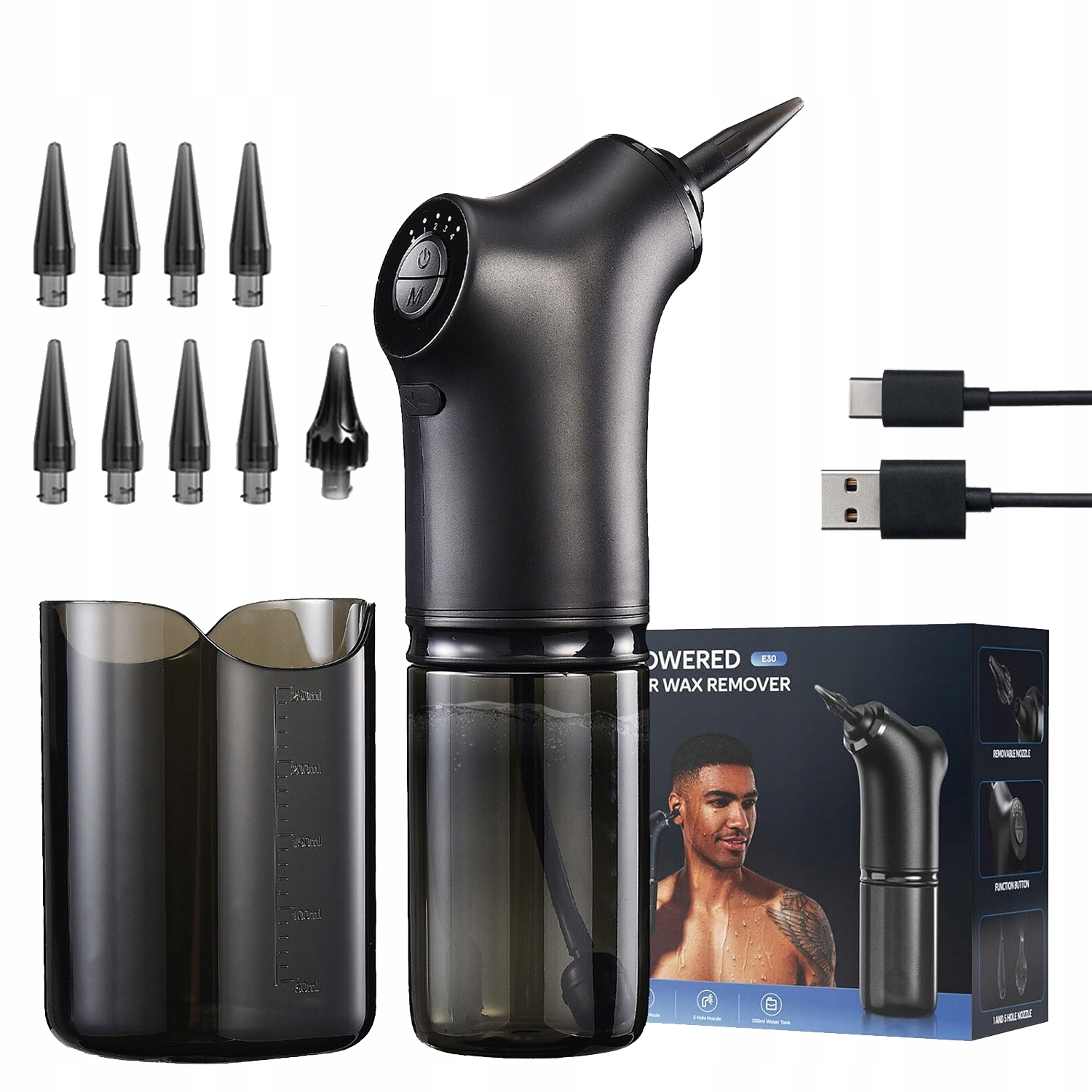 Irygator Urządzenie Do Czyszczenia Uszu Płukania Woskowiny Elektryczny