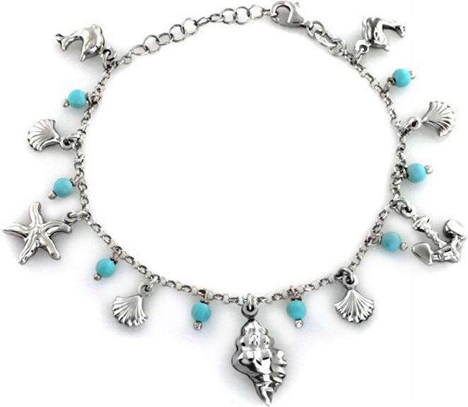 Stříbrný řetízkový řetízek 925 s přívěsky a kameny jako dárek