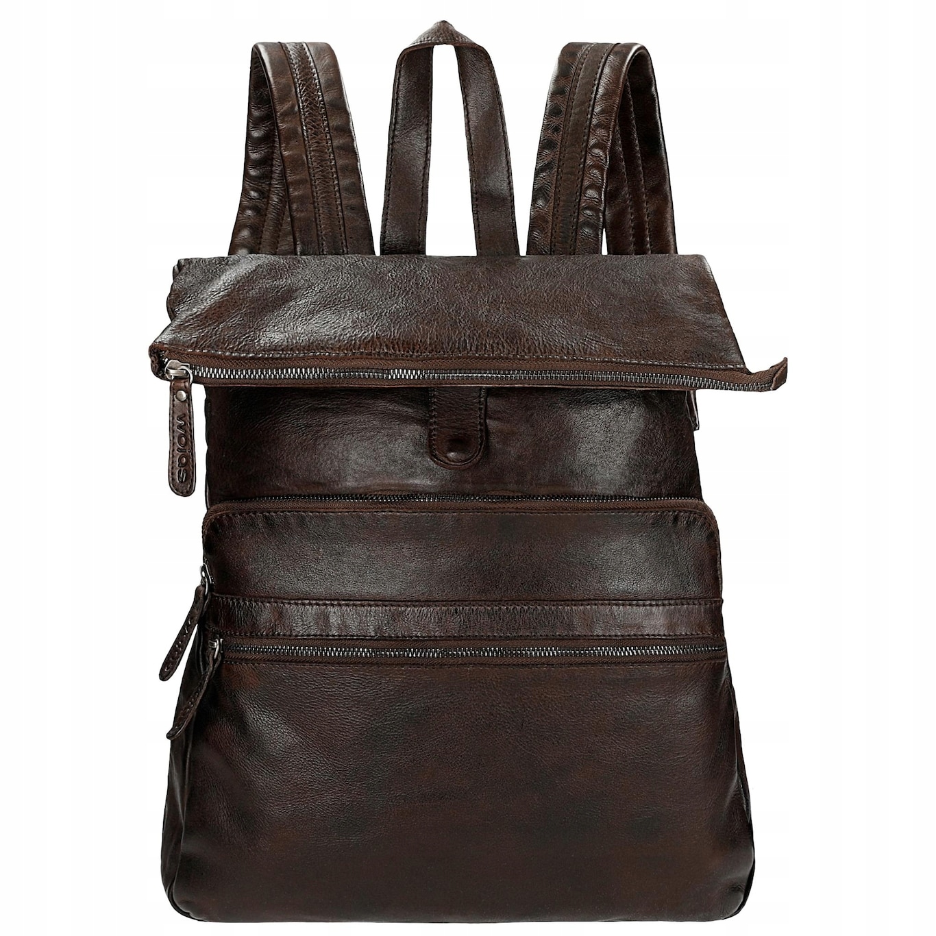 Tmavě hnědý městský pánský batoh