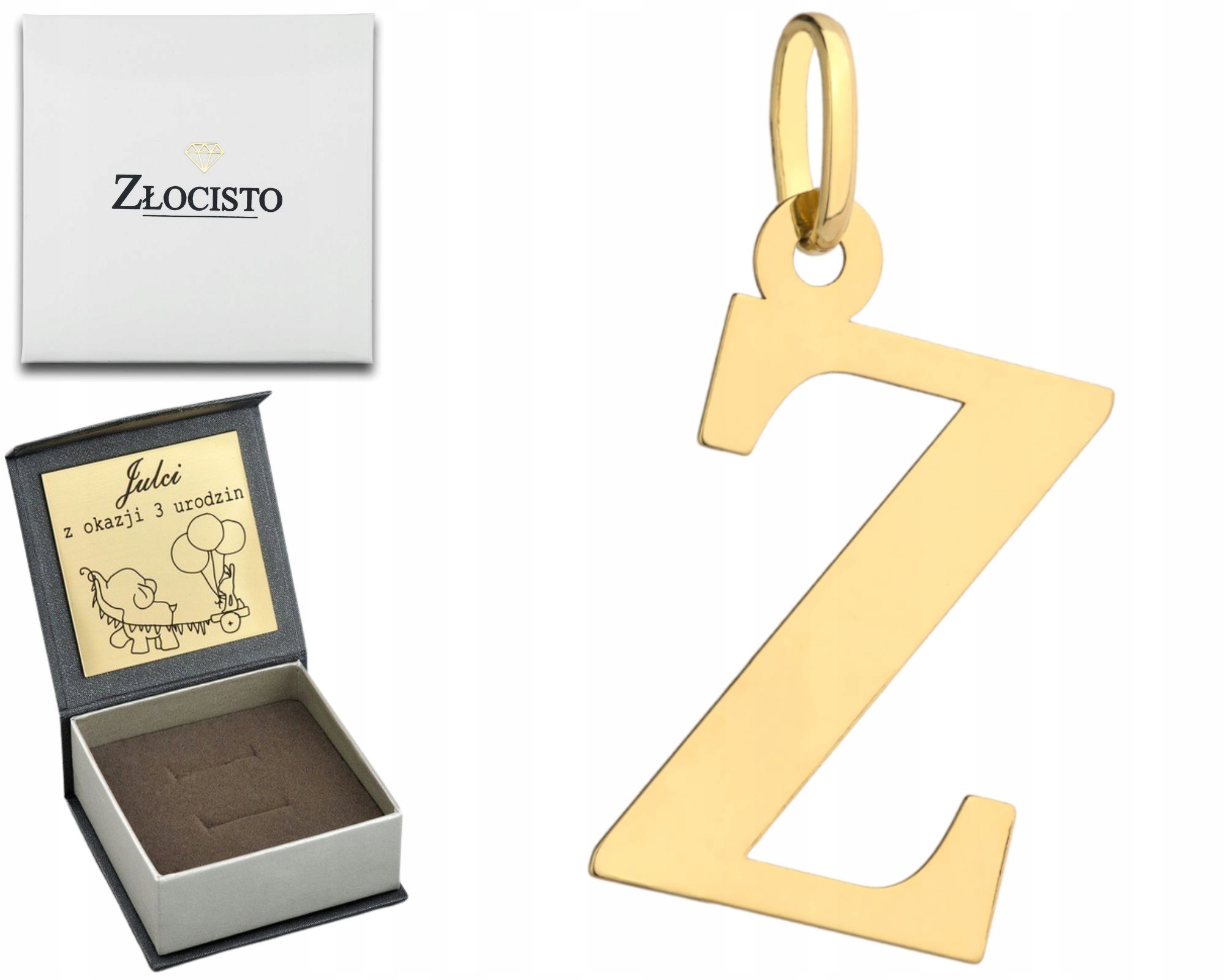 Zlatý Přívěsek S Velkými Písmeny Ryzost 585 Gravírování Dárek