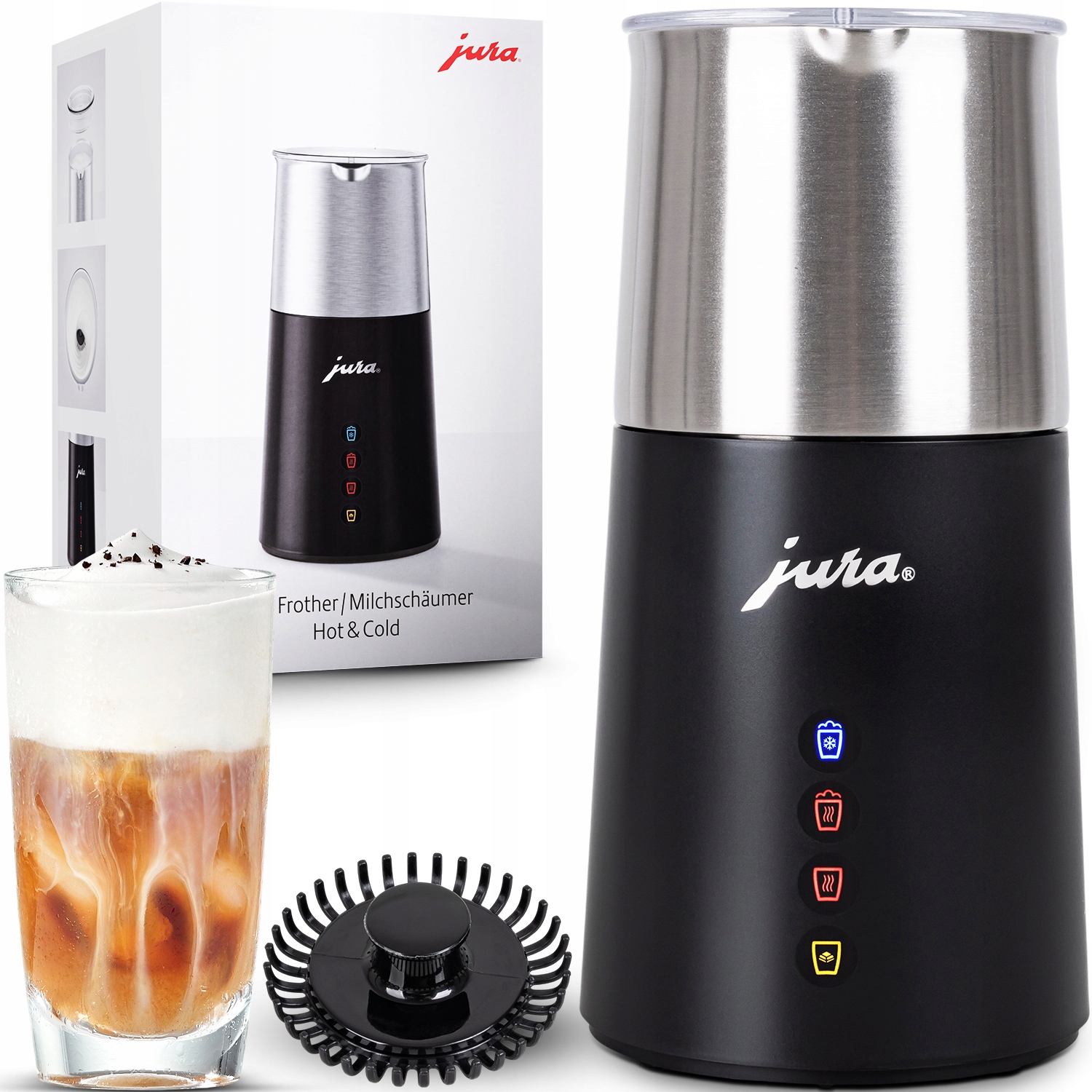 Automatyczny Elektryczny Spieniacz Do Mleka Na Gorąco Zimno 360ML Jura