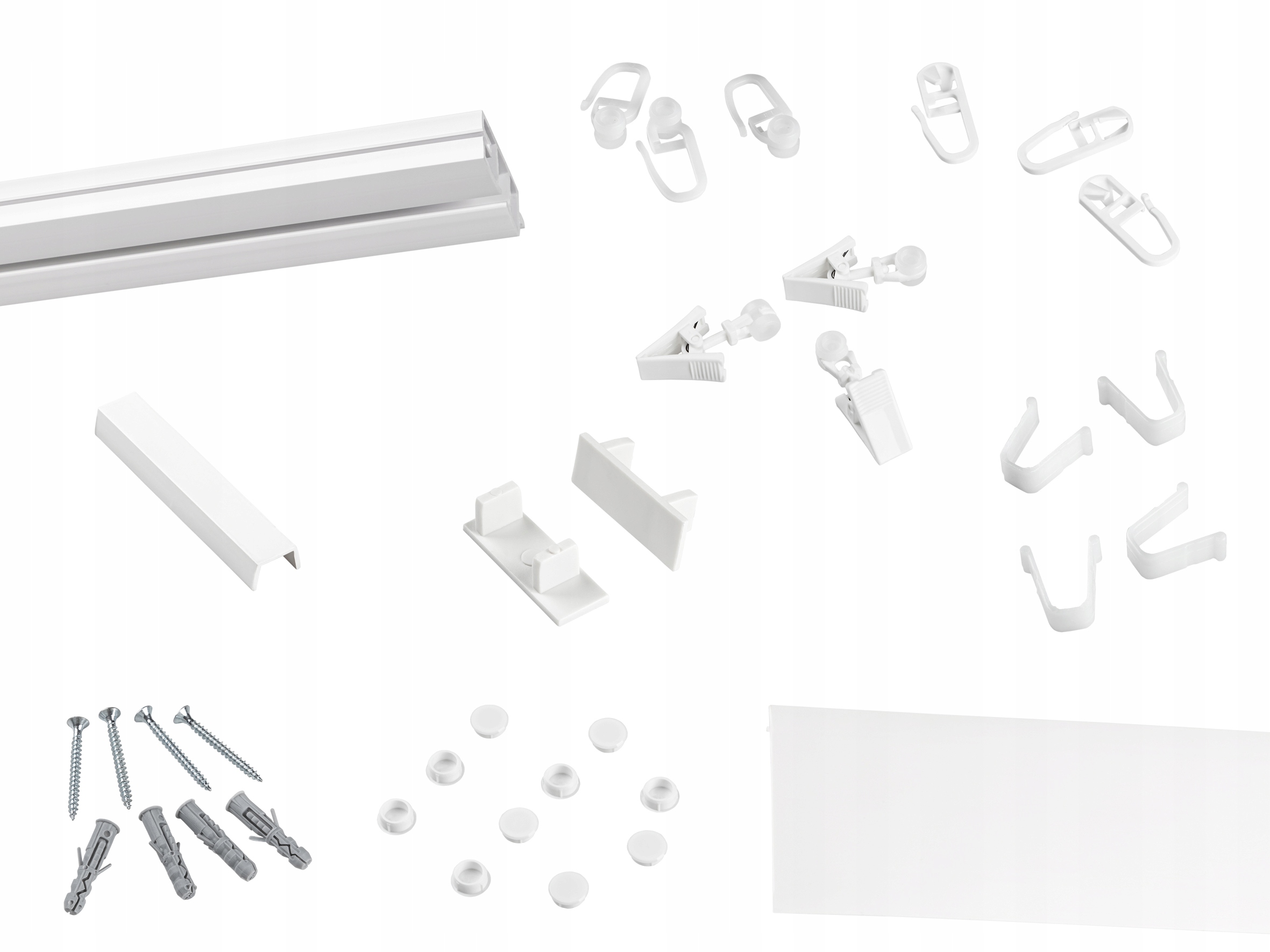 SZYNA SUFITOWA BOJANEK PCV I-torowa z Osłoną 400cm Rodzaj szyny jednotorowa