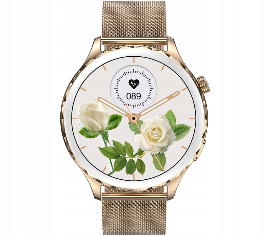 Smartwatch Zegarek Damski Rozmowy Ciśnienie Polskie Menu 2 paski+ SŁUCHAWKI Transmisja danych brak