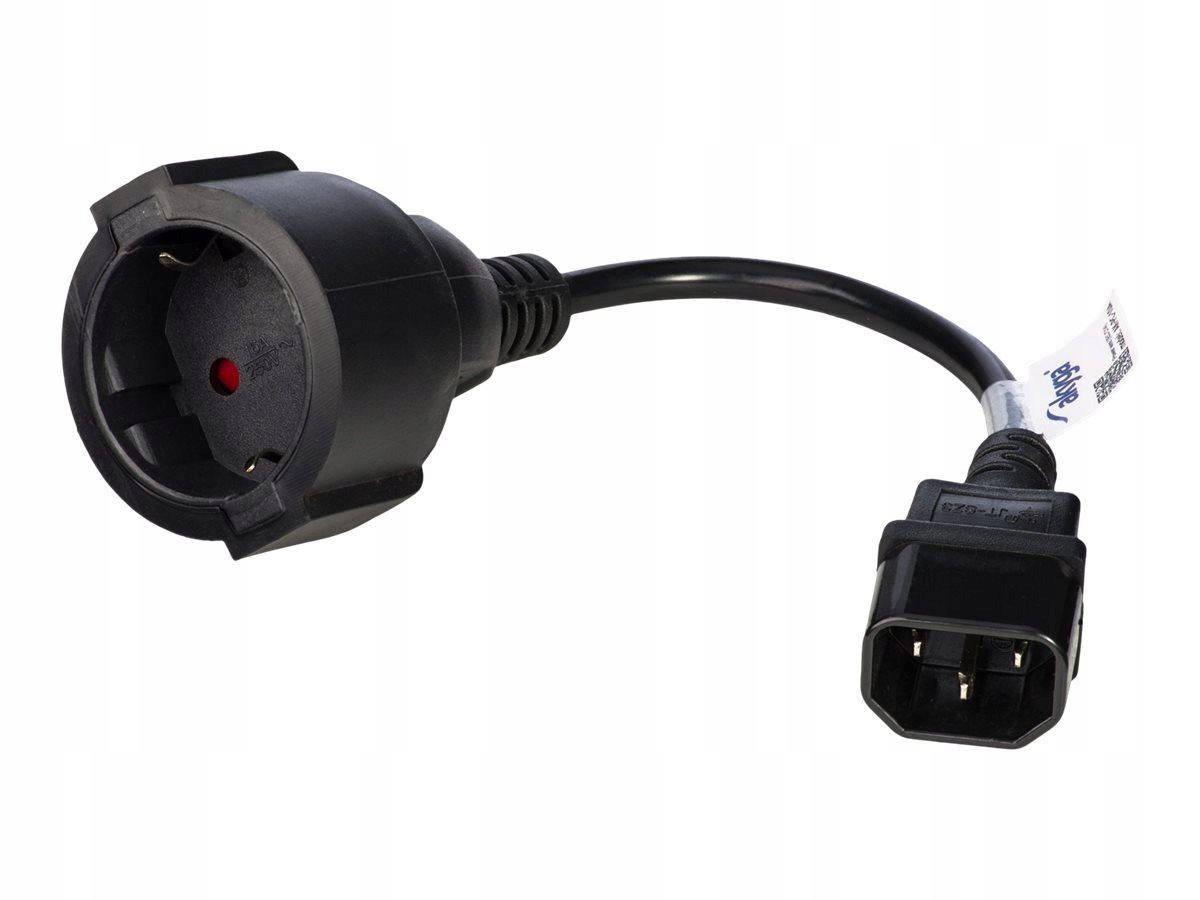 Akyga Adapter zasilający AK-PC-10A Iec C14 Cee 7/4 250V/50Hz 15cm