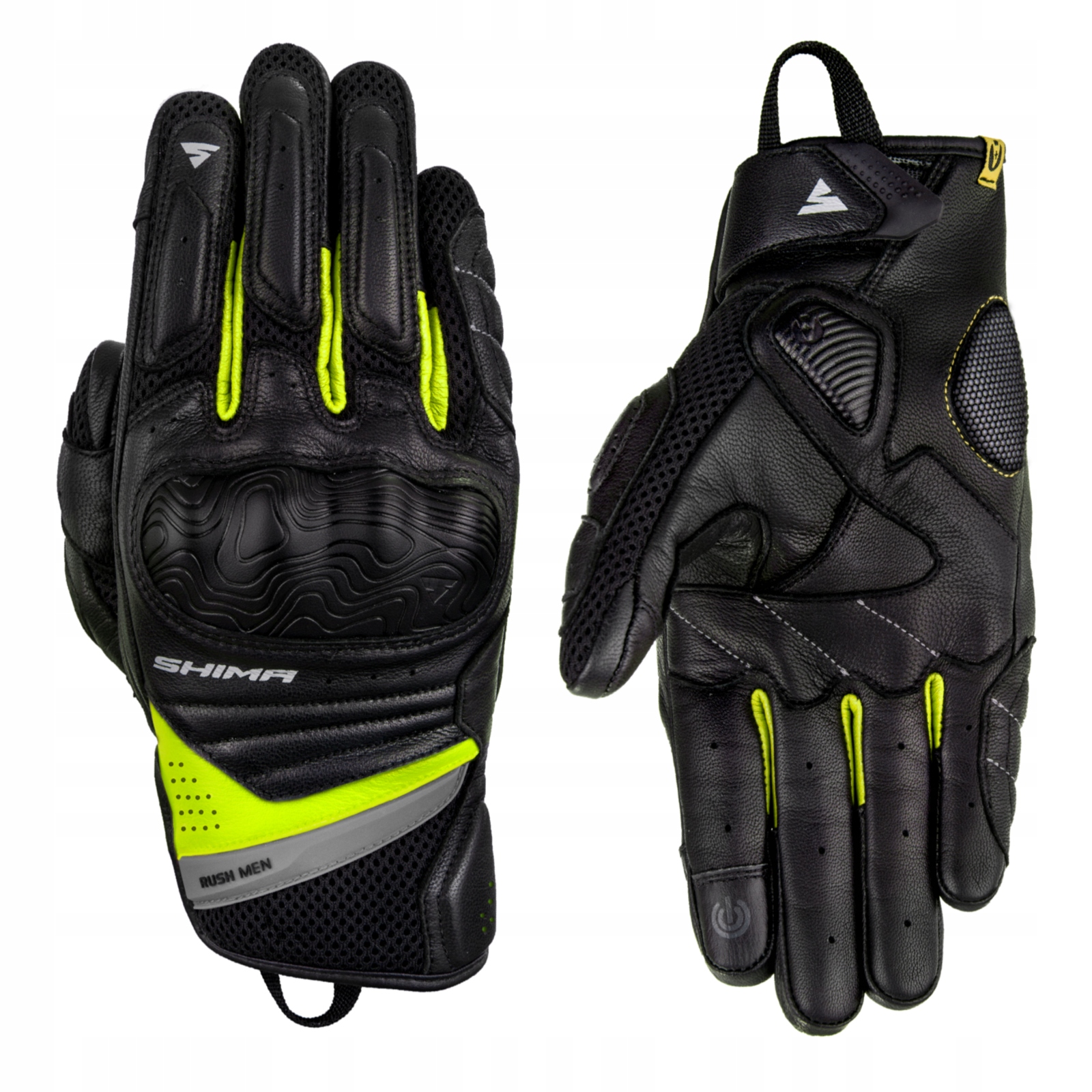 Rękawice SHIMA RUSH FLUO motocyklowe GRATISY EAN (GTIN) 5901138307182