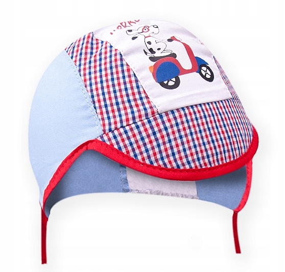 

Yo! Czapka na lato wiązana 100% bawełna 42 cm