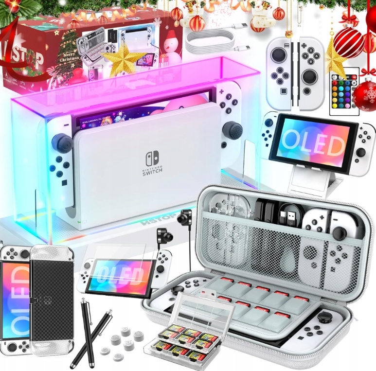 Zestaw akcesoriów Switch Oled 25 w 1 do Nintendo Switch Oled