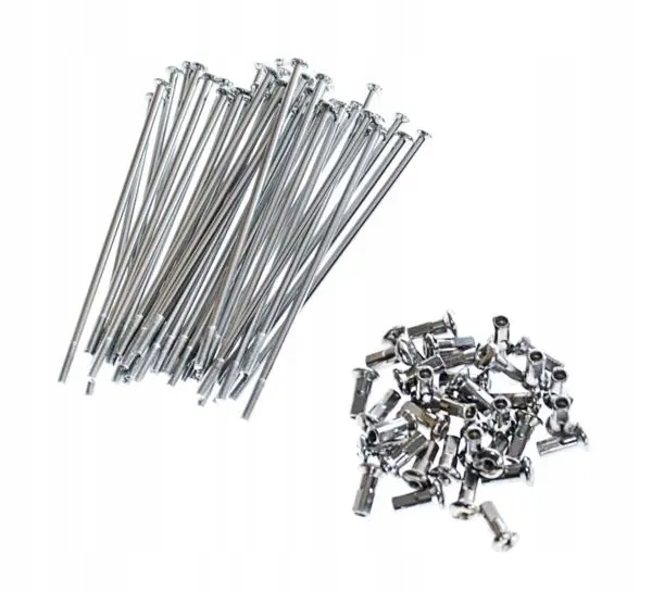 Szprychy nyple Mz Etz 150 251 Es 250/2 Trophy koło 16 chromowane 121 mm 36x