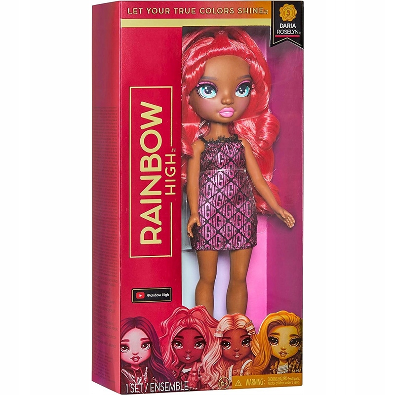 RAINBOW HIGH DARIA ROSELYN LALKA KLASYCZNA MODOWA UBRANKO AKCESORIA 28 CM Kod producenta 575504