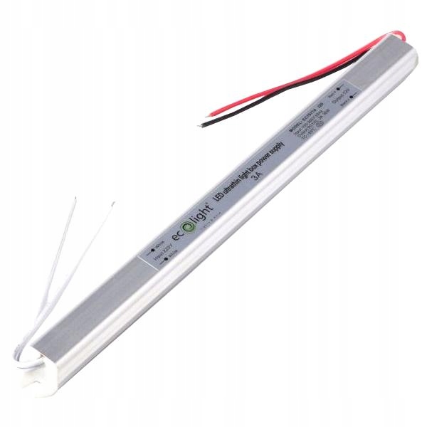 ZASILACZ MEBLOWY SLIM do LED IP20 12V DC 3A 36W