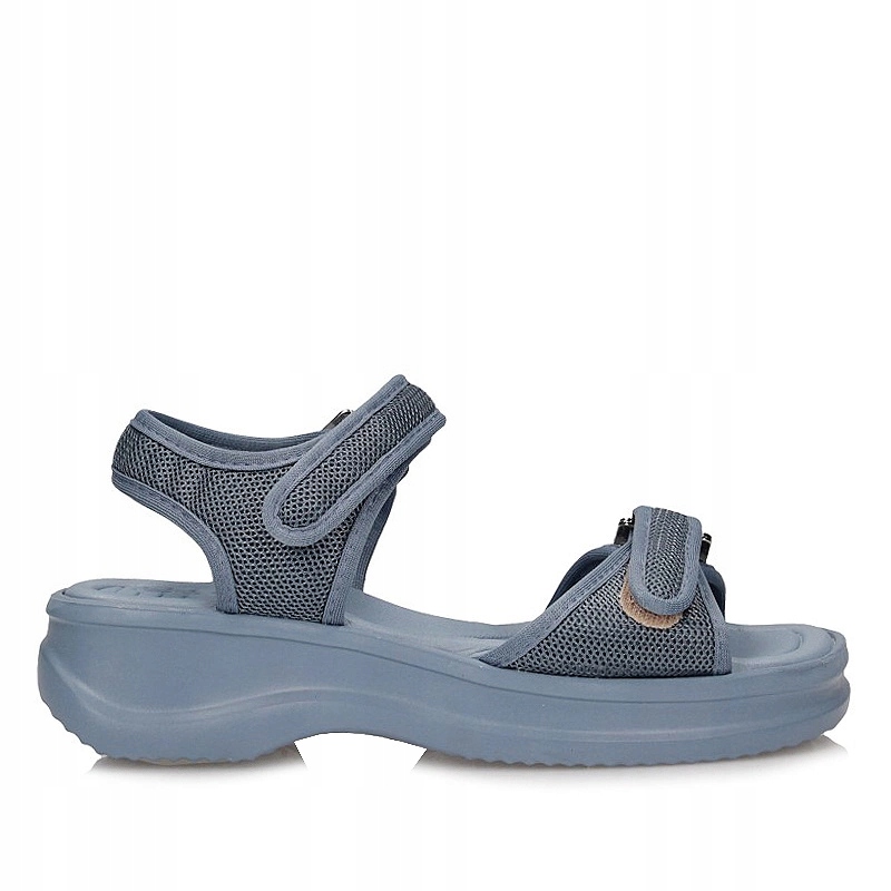 Dámské sandály Azaleia 18451 Vera Therapy Jeans modré s podpatkem