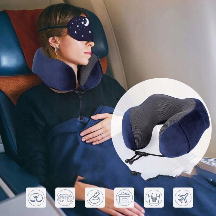 PODUSZKA PODRÓŻNA ROGAL NA SZYJĘ DO SAMOLOTU ZAGŁÓWEK PIANKA PAMIĘCIOWA Marka Karwil