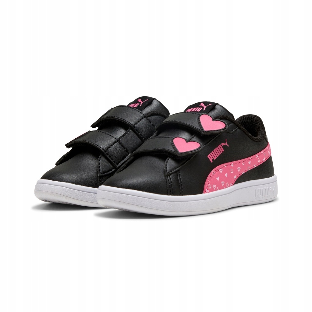 Buty dziewczęce sportowe Puma Smash 3.0 Hearty V 40563802 czarne rzepy 32